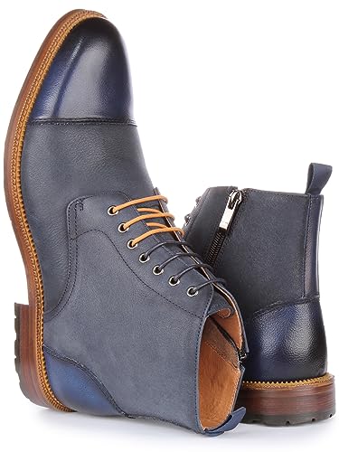 Gael Men's Leather Lace Up Ankle Boots, Comfort and Durability for Casual Style4