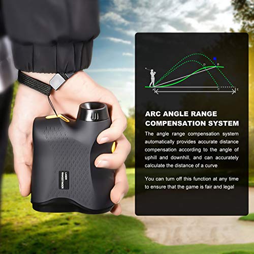 image for papasbox Golf Rangefinder 800 Yards Golf Hunting Slope Laser Range Fin