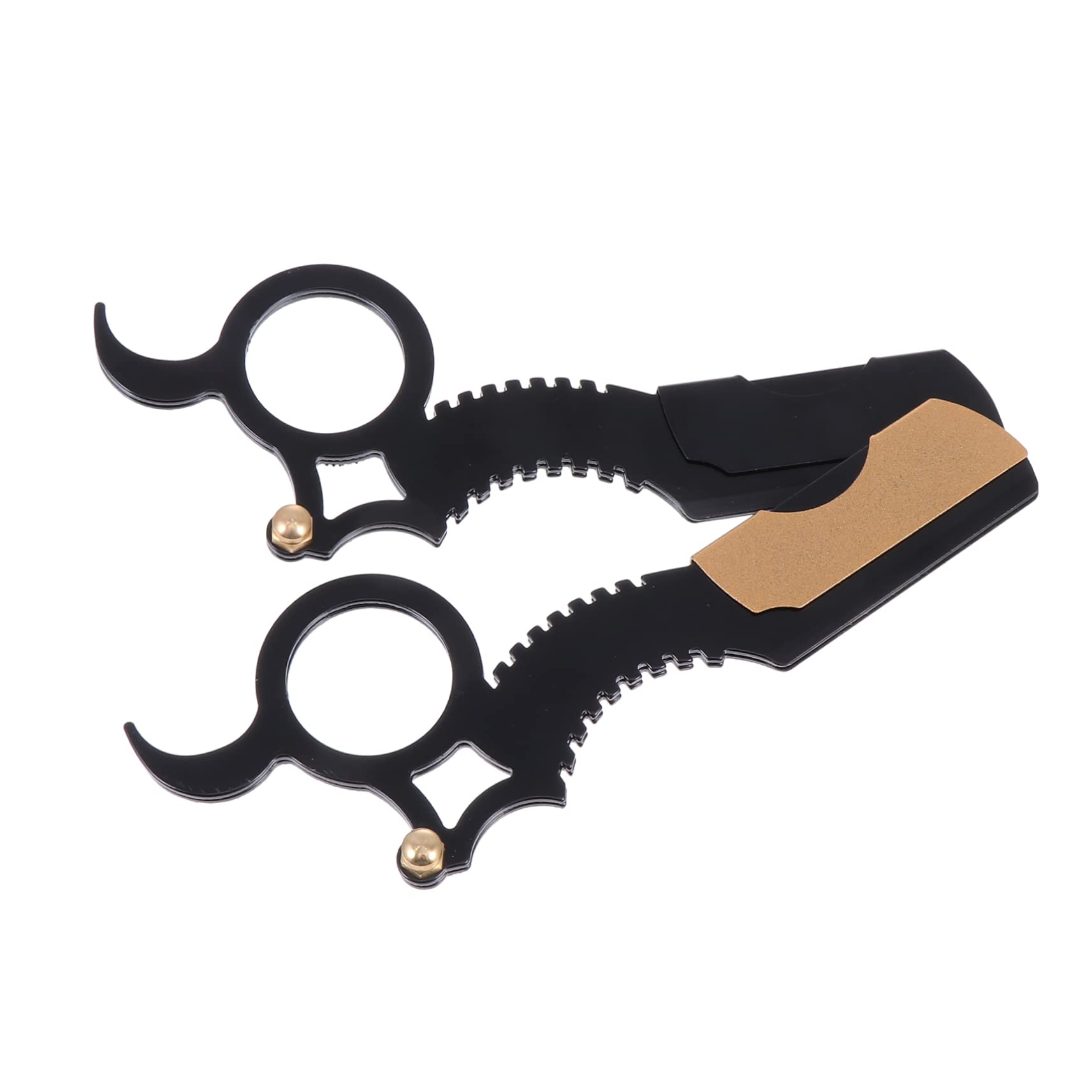 HONMEET Men's Beard Razor Set 2pcs Vintage Style Shavers for Barbering Grooming