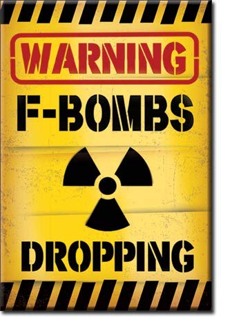 Desperate EnterprisesF-Bombs Dropping Refrigerator Magnet - Funny Magnets for Office, Home & School - Made in The USA