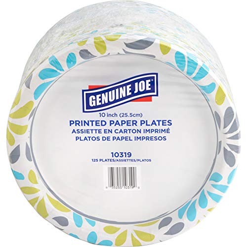 Genuine Joe Paper Plates 10 10319 125 Plates