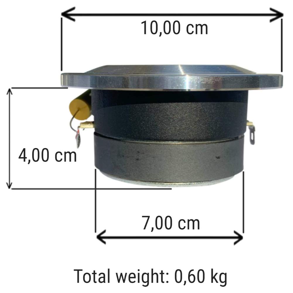 Ipnosis 2 TWEETER IPT1001 100 watt rms e 200 watt max da 10,00 cm di diametro 4" sensibilità 101 db profondità 4,00 cm uso spl, a coppia