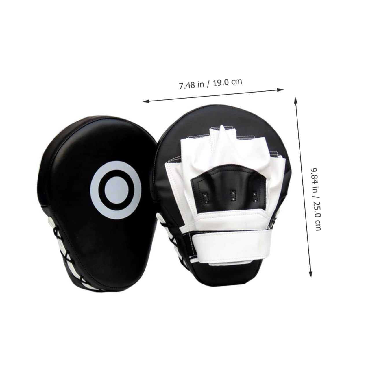 BESPORTBLE 2pièces Coussin De Boxe PU avec Mitaines De Frappe Équipement Entraînement Arts Martiaux Coussin De Frappe Taekwondo Résistant Aux Chocs pour Kickboxing Et Karaté