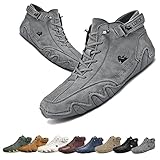 【Semelle en caoutchouc antidérapante】 Les chaussures italiennes for hommes utilisent une semelle extérieure en caoutchouc renforcée, se plient ou se courbent à volonté, avec des performances exceptionnelles, le corps de la chaussure est plus flexible, dur et en sueur, et les coutures supérieures sont uniformes et denses, ce qui renforce efficacement le corps de chaussure, motif antidérapant, semelle en caoutchouc élastique avec texture bosselée for une traction stable.