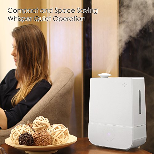 Joly Joy Luftbefeuchter Ultraschall Humidifier mit kühlem Dampf zur Verbesserung des Raumklimas, Weiß (4L)-7