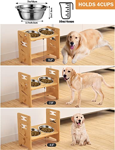 Vantic Ciotole per Cani Rialzate, Porta Ciotole