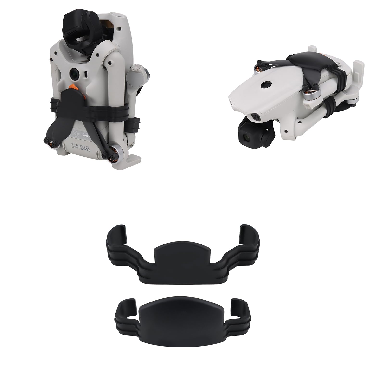 Propeller Holder Strap Props Guard Stabilizer Fixator Propellers Protector for DJI Lito X1/Lito 1 Drone Accessories (Black)