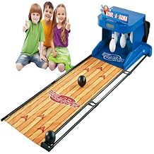 Electronic Bowling Alley Game, Indoor Bowling Ball Sports Game Console with LED Electronic Scoreboard, with Automatic Reset, Lighting, Simulation Sound Effect, for Children and Adults,2m