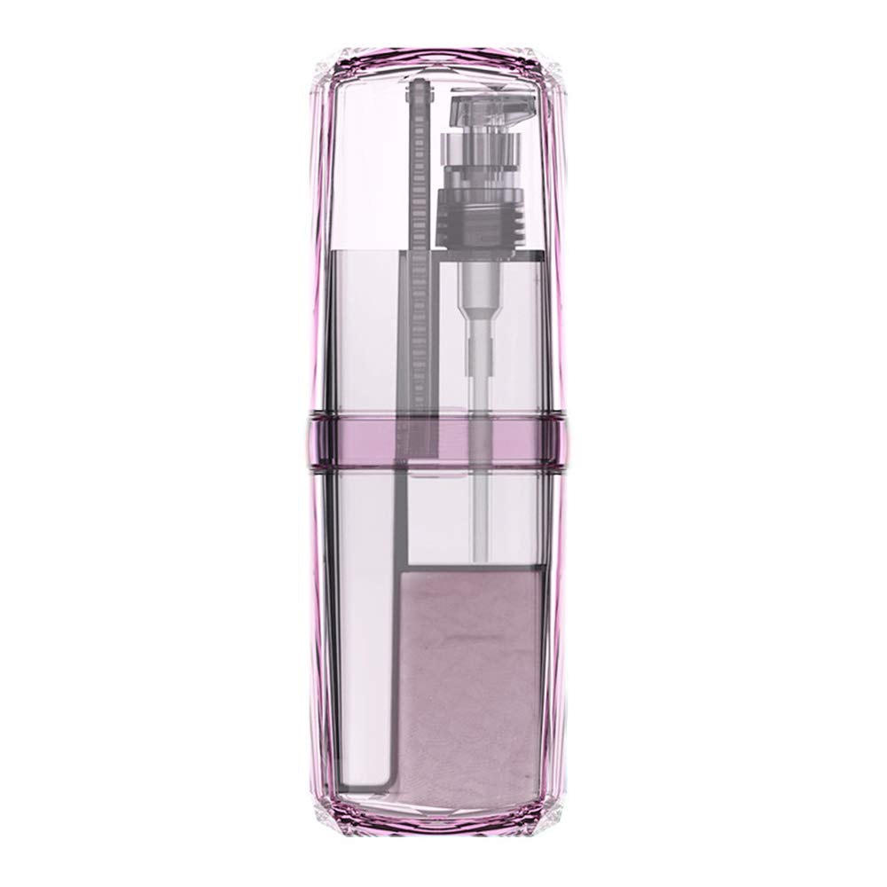 HXHON Travel Bottles Set, Toothbrush Travel Case Toothbrush Holder Package With Cups And Pump For Dorm, Home,Travel, Family Vacation and Camping