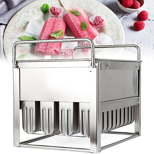 Stainless Steel Popsicle Mold with 40 Grooves, Ideal for Homemade and Commercial Ice Cream Making, Perfect DIY Ice Pop Solution