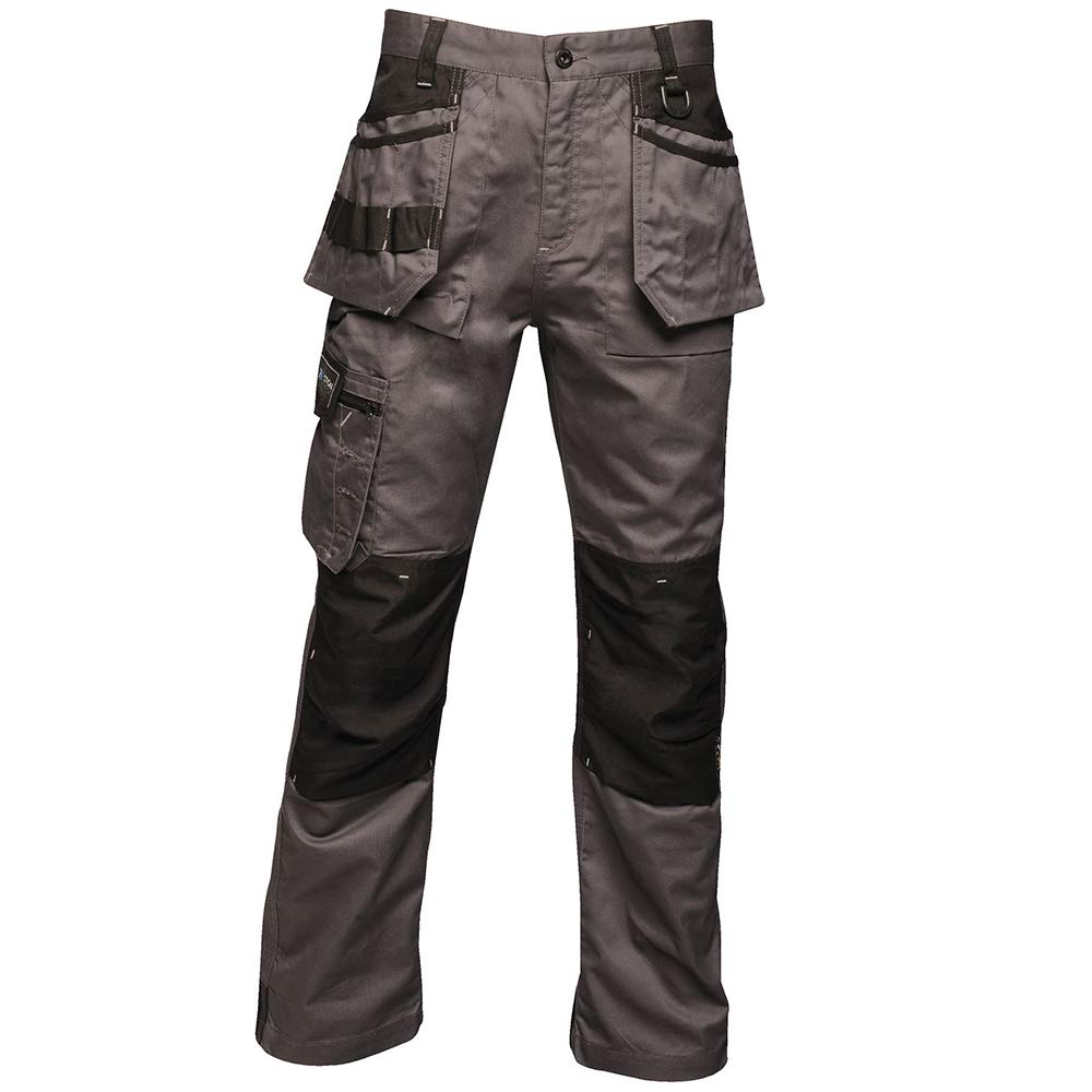 Regatta Men's Iron Grey Incursion Work Trousers (32R) (Iron Grey)