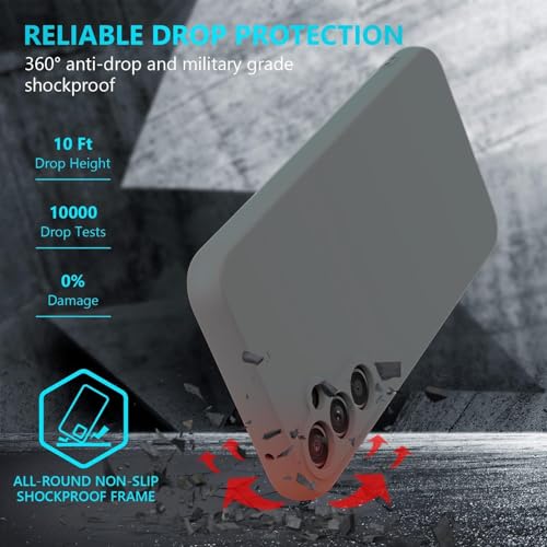 Image of DIZORO Microfiber Candy Case Compatible for Samsung S24 fe Smooth Touch Cushion Liquid Soft Silicone Gel Rubber Phone Cases Non-Slip Full Body Protective Shockproof Back Cover - Space