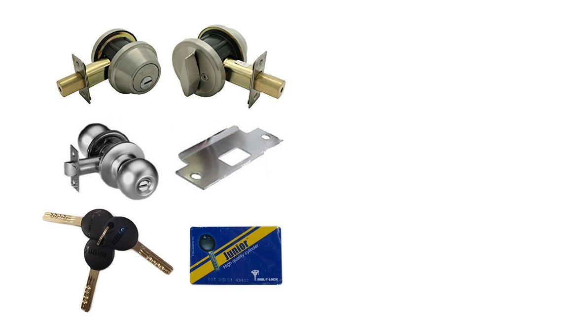 MUL-T-Lock Single Cylinder Deadbolt with S. Parker Knob