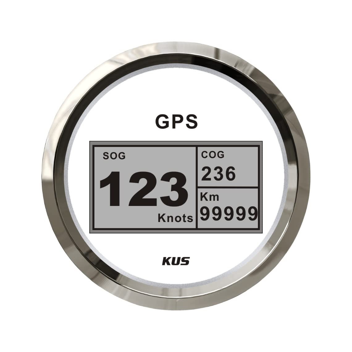 KUS Waterproof Digital GPS Speedometer Odometer Gauge with