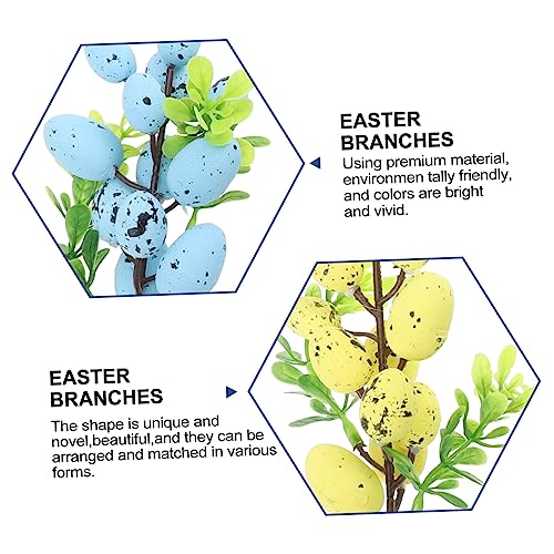 4pcs Easter Branches Leaves Decorative Party Props miniatura 5