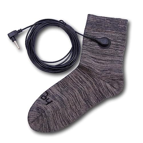 hooga Grounding Socks, Conductive Silver Fiber, One Size Fits Most, Earth Connected Socks