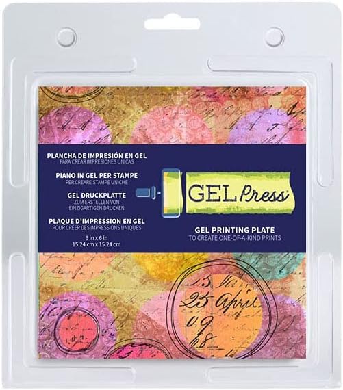 Gel Press Monoprinting Plate 6" x 6" 10800,Multi-colour