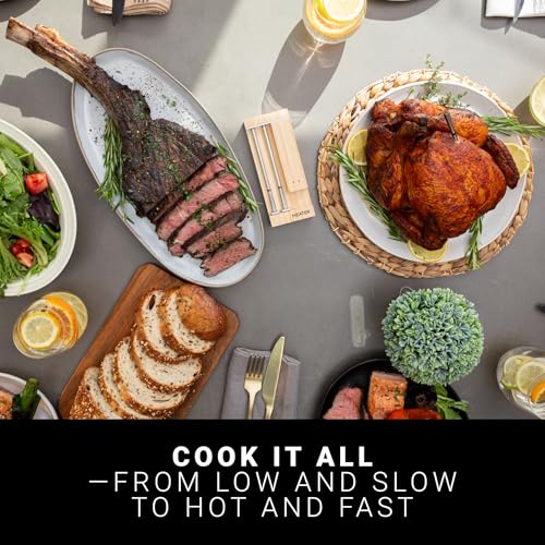 MEATER Pro Duo: WiFi Smart Meat Thermometer | 1000°F High Heat Resistance | Long Range | Dual Probes | Six Sensors | BBQ, Oven, Grill, Smoker, Air Fryer, Deep Fryer | iOS & Android App