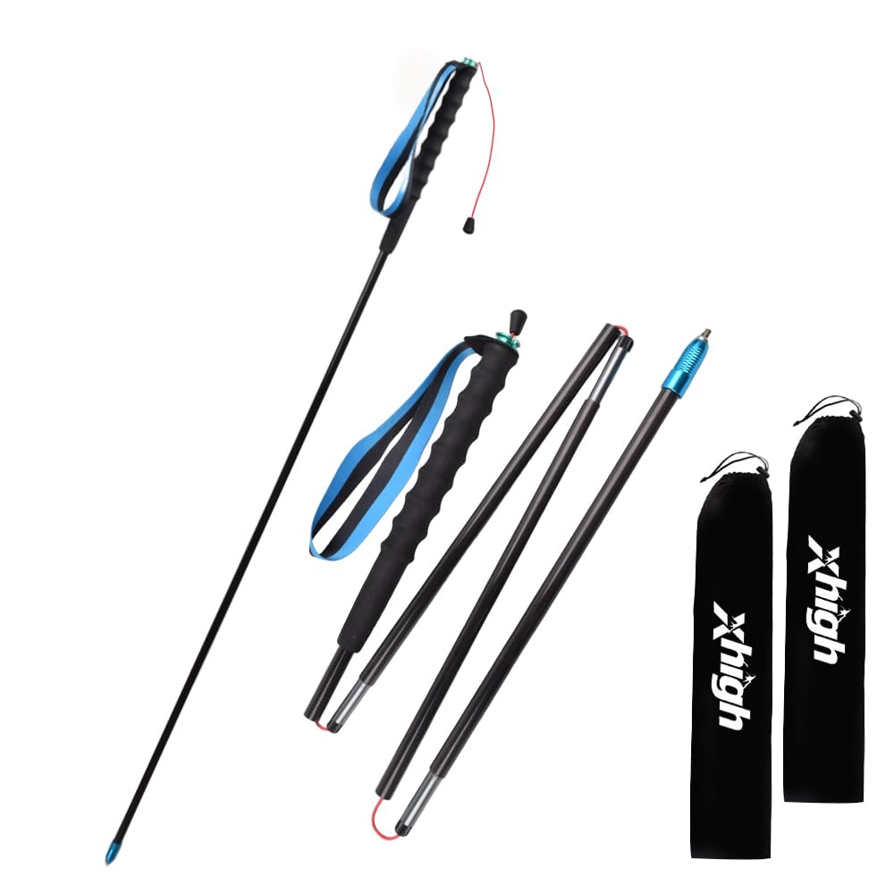 Ultralight 100% Carbon Fibre Trekking Poles 2-Pack, Z-Pole Design Trail Running, Foldable Pair Fixed Length 120cm, Lightweight High-Density Carbon for Hiking, Running & Walking - Quick Lock System