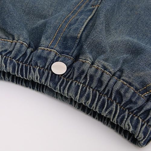 𝐘2K Wide Leg Jeans for Girls Star Patchwork Baggy High Elastic Waist Denim Pants 𝐇ip Hop 𝐏reppy Streetwears2
