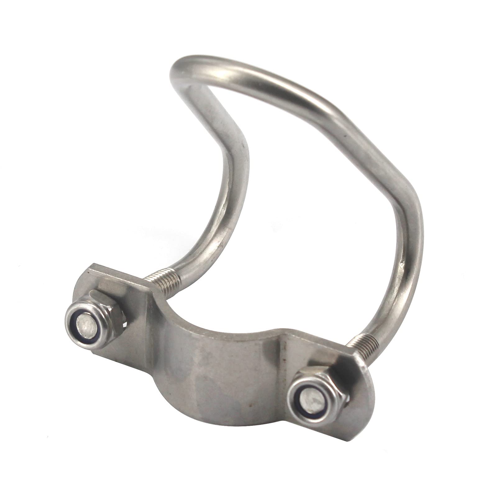 (4 Pieces) M6x20x32mm Cross Tube Buckle 305 Stainless Steel Pipe Clip Cross Connector U Shape Pipe Buckle for Farm,Greenhouse,Fence,Max Tube - Image 4