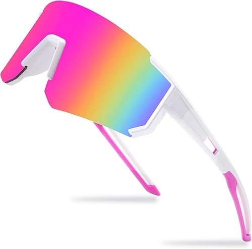 IKTOD Gafas de sol para hombre y jóvenes, gafas de sol de béisbol para mujeres, niños UV400 deportes ciclismo, lentes de sol para hombre - P013