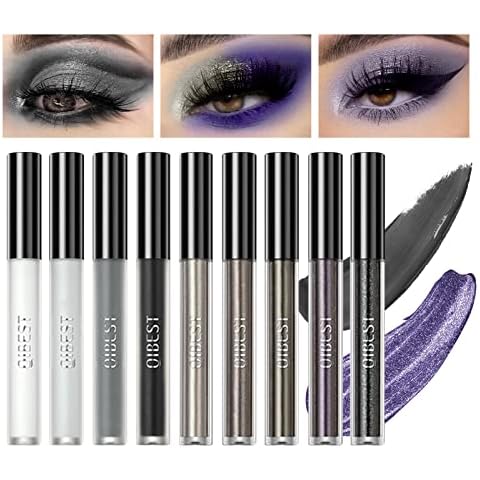 Flüssiger Lidschatten Makeup Set, Liquid Matte Glitter Eyeshadow Langlebig Metallic Cover