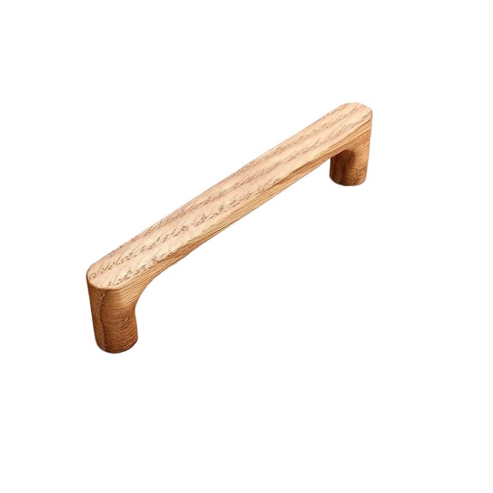 LADFRTYU Wooden Handles 2pc Wooden Cabinet Door Handle Cupboard Knob and Kitchen Knobs Wardrobe Handles for Furniture Hardware(L144xH33xW16xC128mm-A)