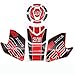 DAJIBABOY Accessori per moto Real Tank Pad Gas Carburante Autoadesivo Moto Decalcomania Emblem Protector per BMW G310GS G 310GS G 310 GS (Color : 12)