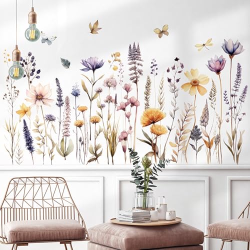 Vinilos decorativos de flores Boho Garden 2 piezas miniatura 3