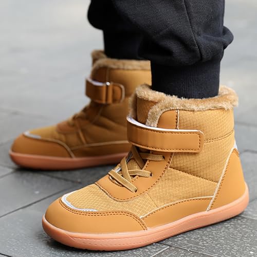 IWIHMIV Boys' Boots Girl Snow Boots Toddler Girls Winter Boots Boys' Snow Boots Cotton Shoes Outdoor Warm Winter Boots 5