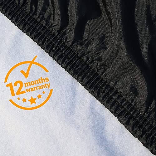 Image of Car Cover Waterproof All Weather, Coverado Soft Cotton Lined Hail Protector Car Cover with Zipper Door, Outdoor Sun UV Rain Snow Protection Car Covers for Automobiles Universal Fit SUV (170 inch-190 inch)