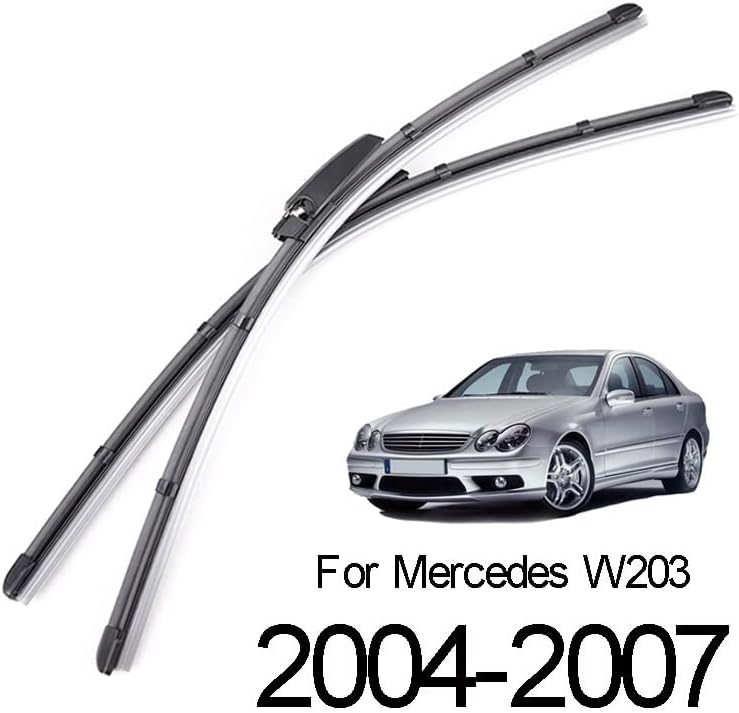 Miniatura 2 de OEM calidad 2 unids limpiaparabrisas delantero para Mercedes-Benz Clase C C160 C180 C200 C230 C240 C280 C350 C32 C55 W203 2004-2007 Ajuste perfecto