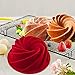 IELEK Silicone Fulted Pan Cake Nonstick Jello Molds Tube for Baking Cake, Jello, Gelatin, Bread, Para Gelatinas
