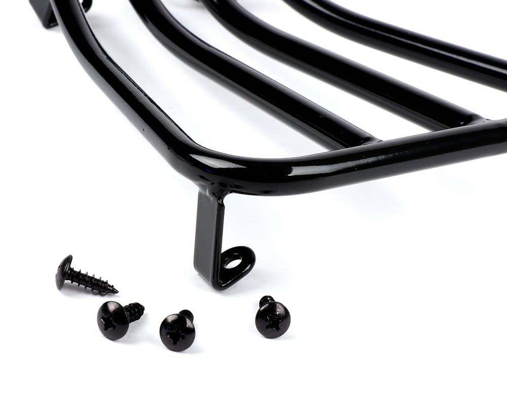 MOTO NOSTRA Gepäckträger Durchstieg V2.0 schwarz glanz kompatibel Vespa GTS 125-300 GTV GTL GT