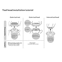 Vista 2 de Hoja de repuesto para afeitadora ARC 5 Blade ES9036 mejorada 2023 (hoja interior + hoja exterior) para Panasonic ES-CLV8C, ES-CLV7A, ES-CLV7B