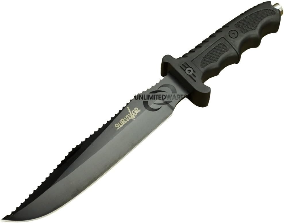 HK-718 Fixed Blade Military Tactical Knife 13-Inch Overall