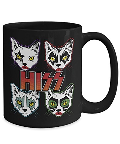 Animal Ave Hiss Cat Kiss Rock Band Face Paint Coffee