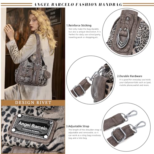 Image of Angel Barcelo Hobo Bag for Women Crossbody Purse and Handbags Shoulder Bags
