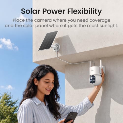 aosu T2 Dual-Lens 3K Telephoto 360° PTZ Wireless Outdoor Security Camera - image 9
