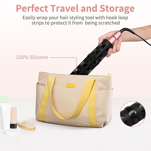 Miniatura 9 de Tapete de silicona grande resistente al calor, tapete de calor profesional para rizador, alisador de cabello y todas las herramientas de peinado del