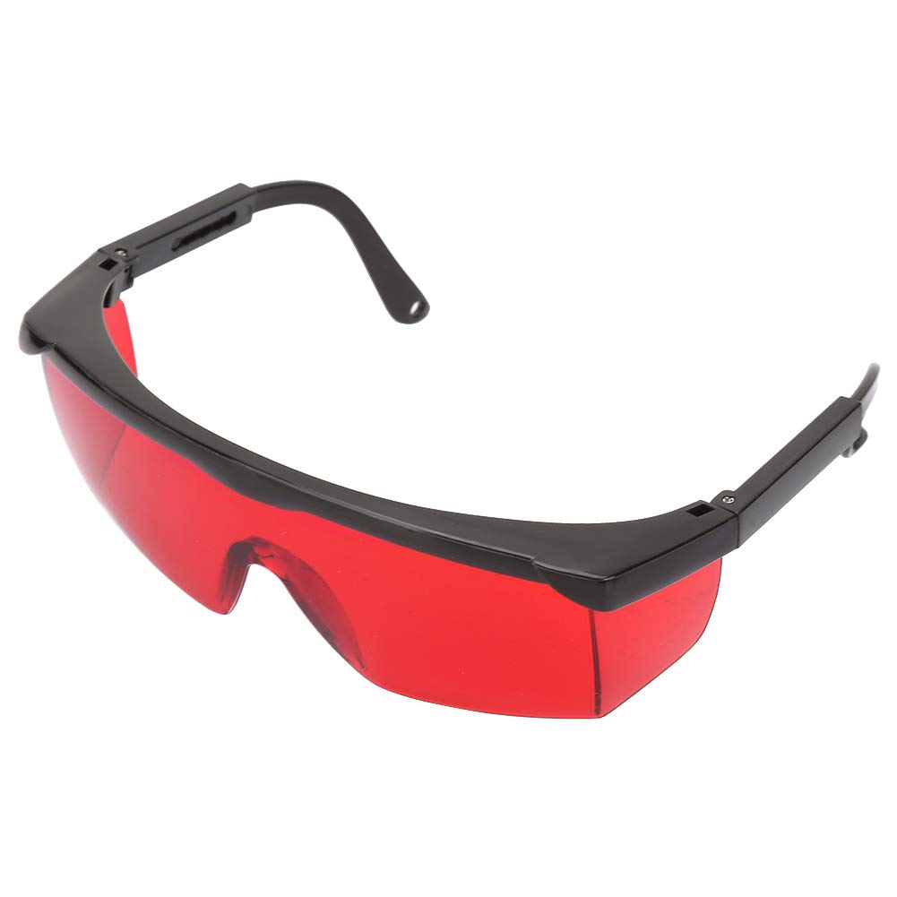 Occhiali protettivi laser, occhiali protettivi laser per PC portatili Occhiali anti laser di sicurezza per tutte le direzioni per la depilazione Disinfettante UV con luce blu(Rosso)