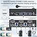 8K HDMI KVM Switch 2 Monitors 2 Computers 8K@60Hz, ANGEET USB 3.0 Dual Monitor KVM Switch for 2 Computer Share 2 Monitor and 4 USB3.0 HUB,Wired Remote,12V Power Adapter and USB Cable Included
