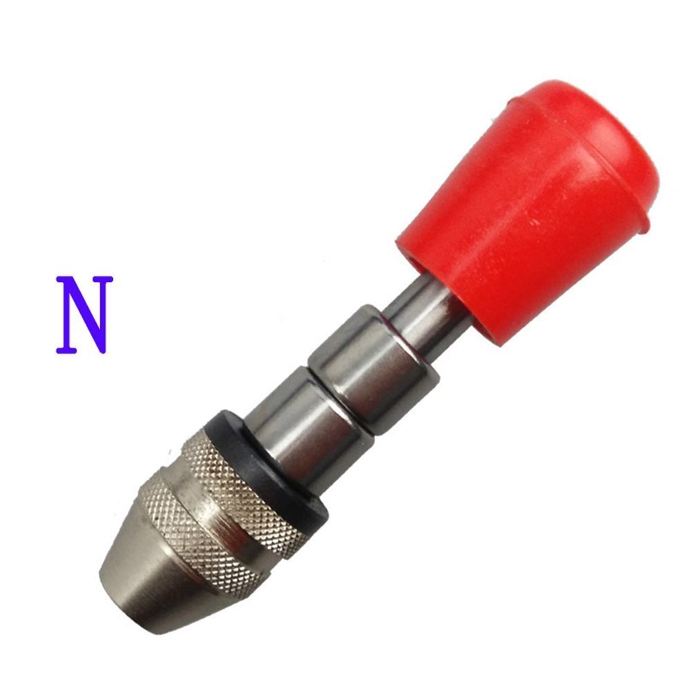 Aquiver Hand twist drill Manual drilling drill Mini hand drill8?No drill bit)(M)
