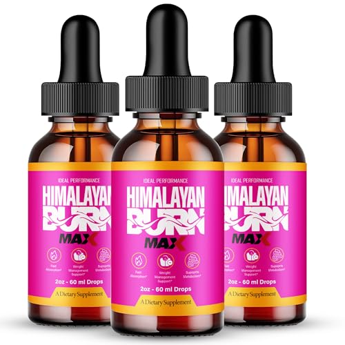 Himalayan Burn Drops Max, Himalayan Burn MAX Supplement Droppers - Maximum Strength, All Natural Liquid Formula to Maintain Overall Well-Being and Healthy Body, HimalayanBurn MAX Reviews (3 Pack)