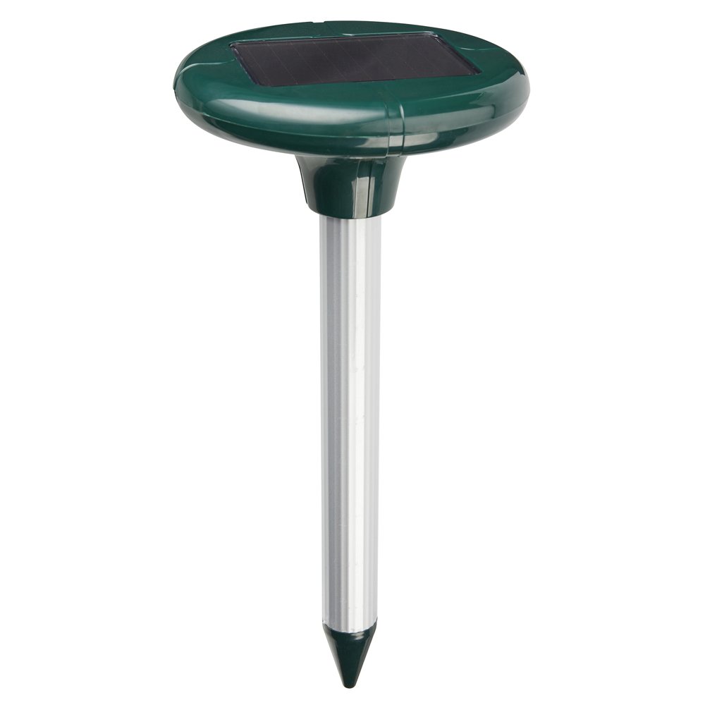 Solar Power Ultrasonic Outdoor Pest Repeller for Moles (1, Green)