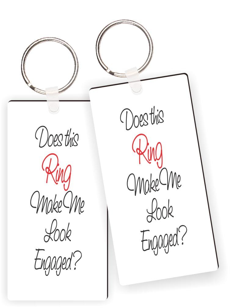 Island Gifting - Smart Girls Are Crazy Cool Keychains and Keyring with Nickel Split Ring, Masonite Inspirational Gift for Girls with Sass and Style(x4)