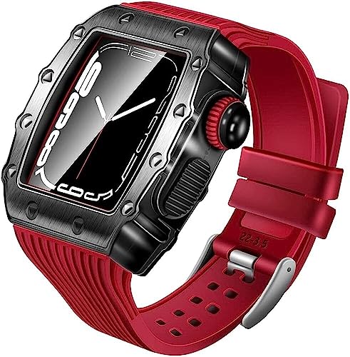 Coque antichoc caoutchouc Apple Watch 49mm 45mm 44mm cadre alliage