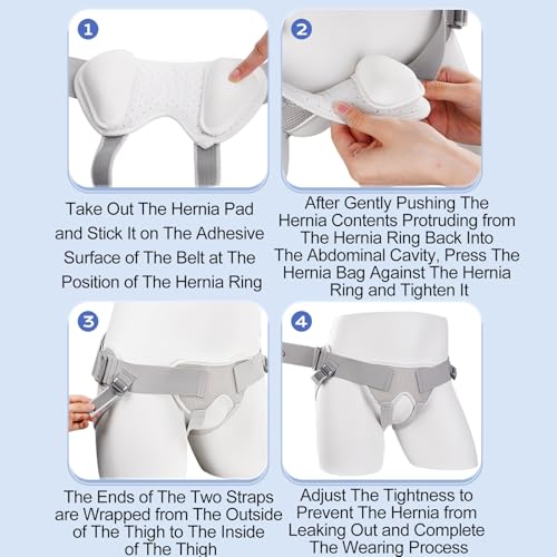 Faja para Hernia Inguinal Ajustable con Almohadillas de Compresión miniatura 7