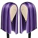Alileona Shoulder Length Wig Purple Straight Synthetic Bob Wigs FPurple 14 Inch Wig Halloween Heat Resistant Straight Synthetic Hair